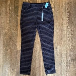 New With Tags! Plaid LOFT High-Waist Skinny Pants!